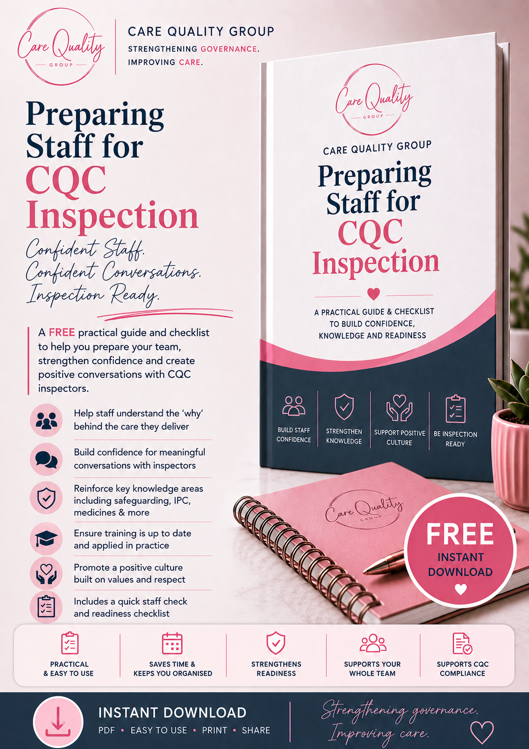 FREE Staff CQC Inspection Readiness Guide & Checklist